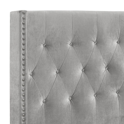 Huxley - 4/6 Full Headboard, Footboard And Slats - Gray