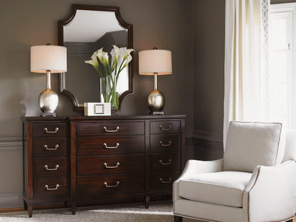 Kensington Place - Catalina Rectangular Mirror - Dark Brown