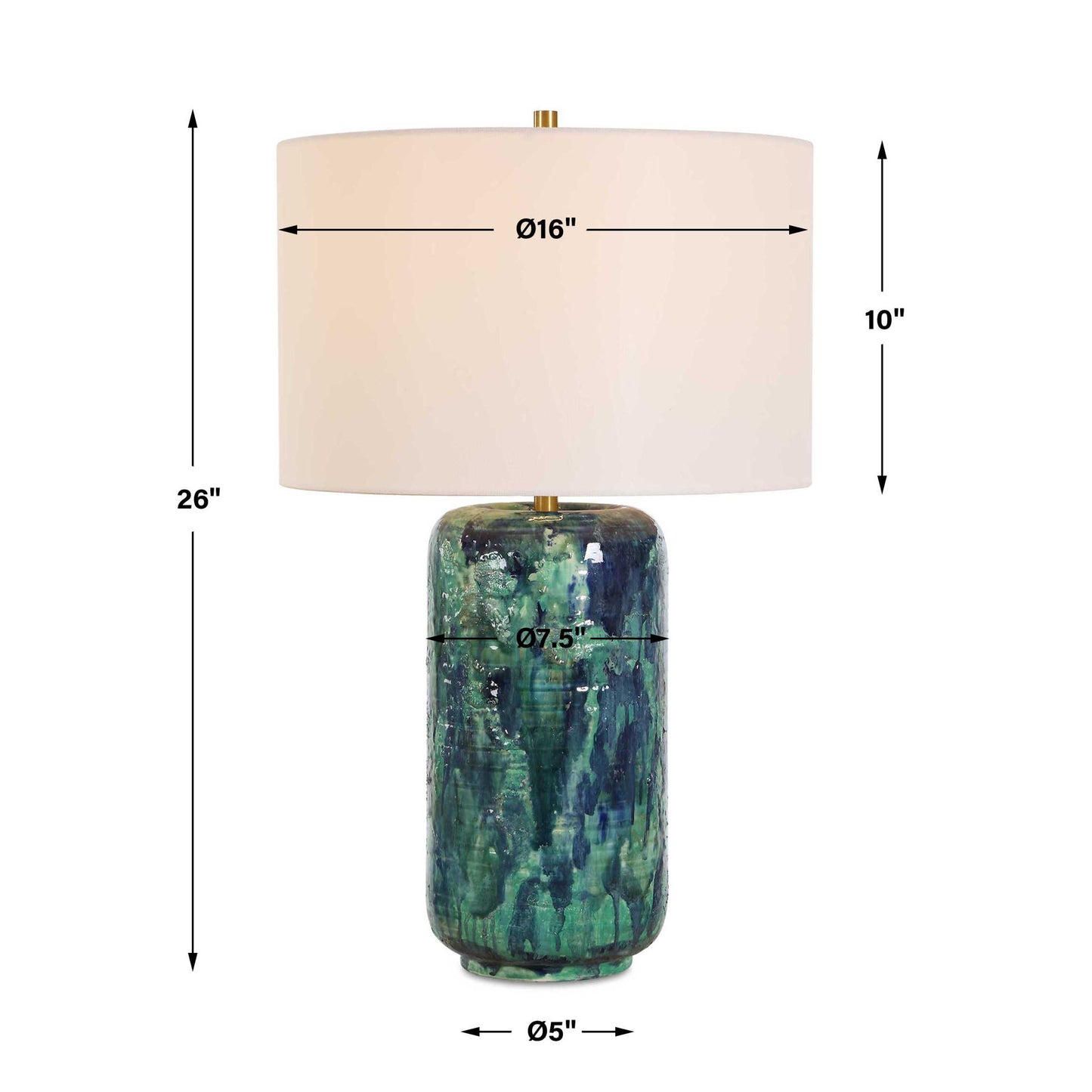 Out Of The Blue - Table Lamp - Blue / Green