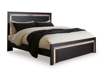 Shoralli - King Panel Headboard - Black