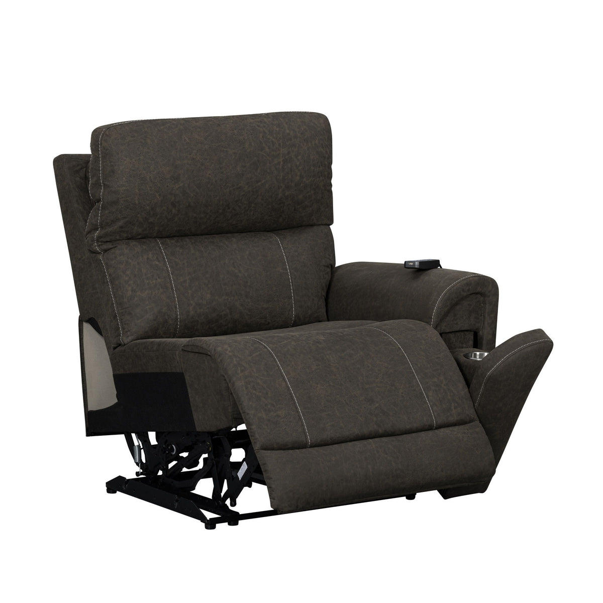 Gaia - RAF Recliner With Power Headrest, Footrest, Massage, Heat - Sable
