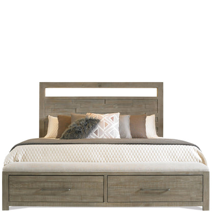 Intrigue - Queen / King Storage Bed Rails - Hazelwood