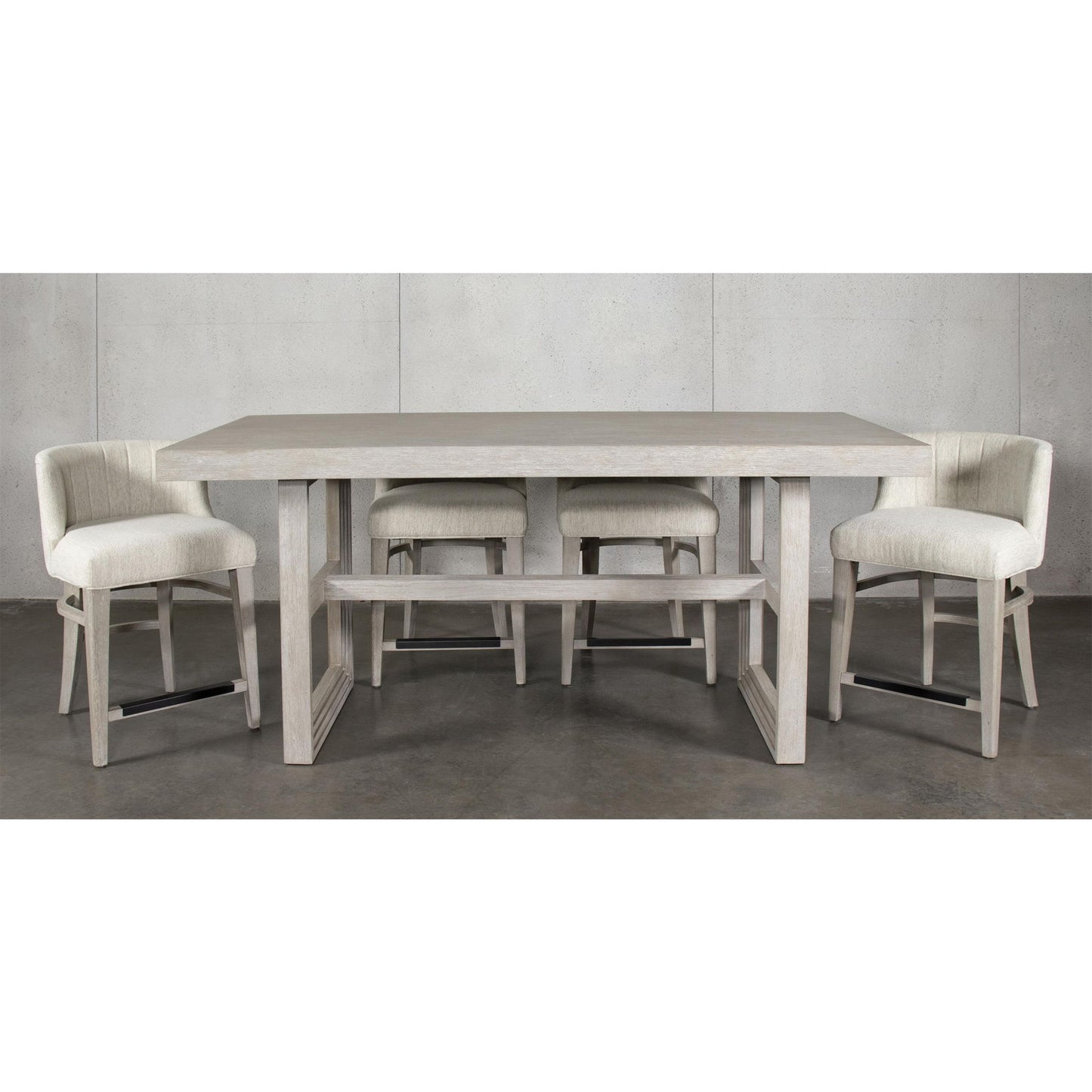 Cascade - Upholstered Curve-Back Counter Stool (Set of 2) - Dovetail