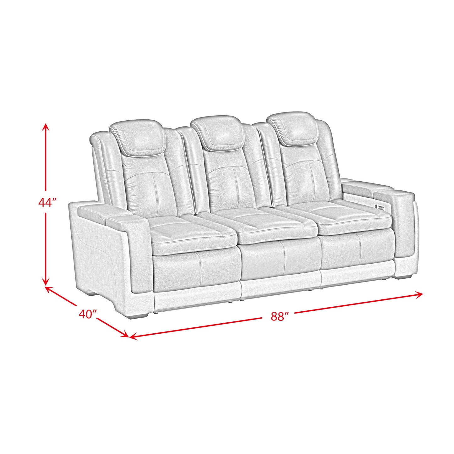 Lantana - Living Room Set - Charcoal