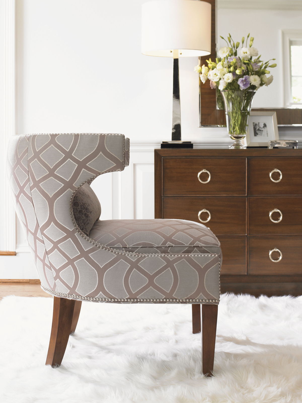 Lexington Upholstery - Greta Chair - Light Blue