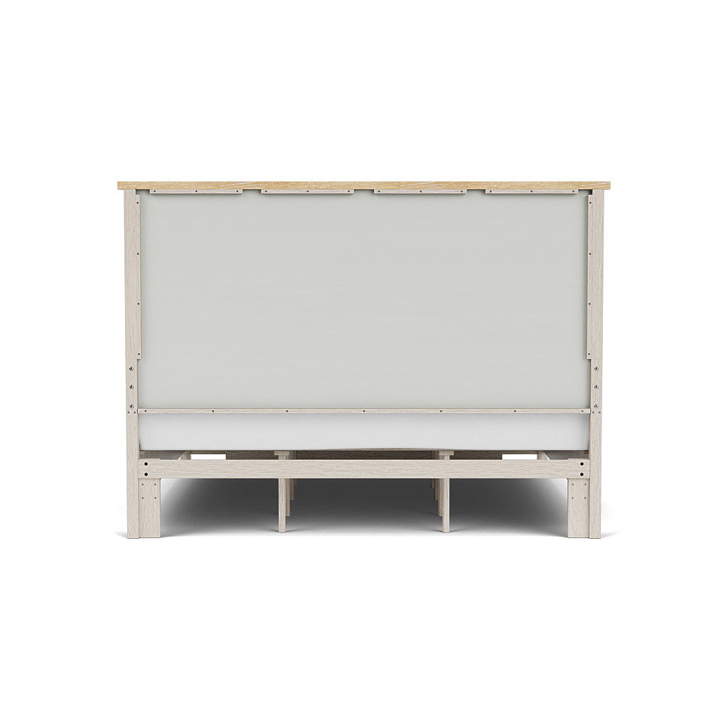 Glenndale - King Headboard - Aged White