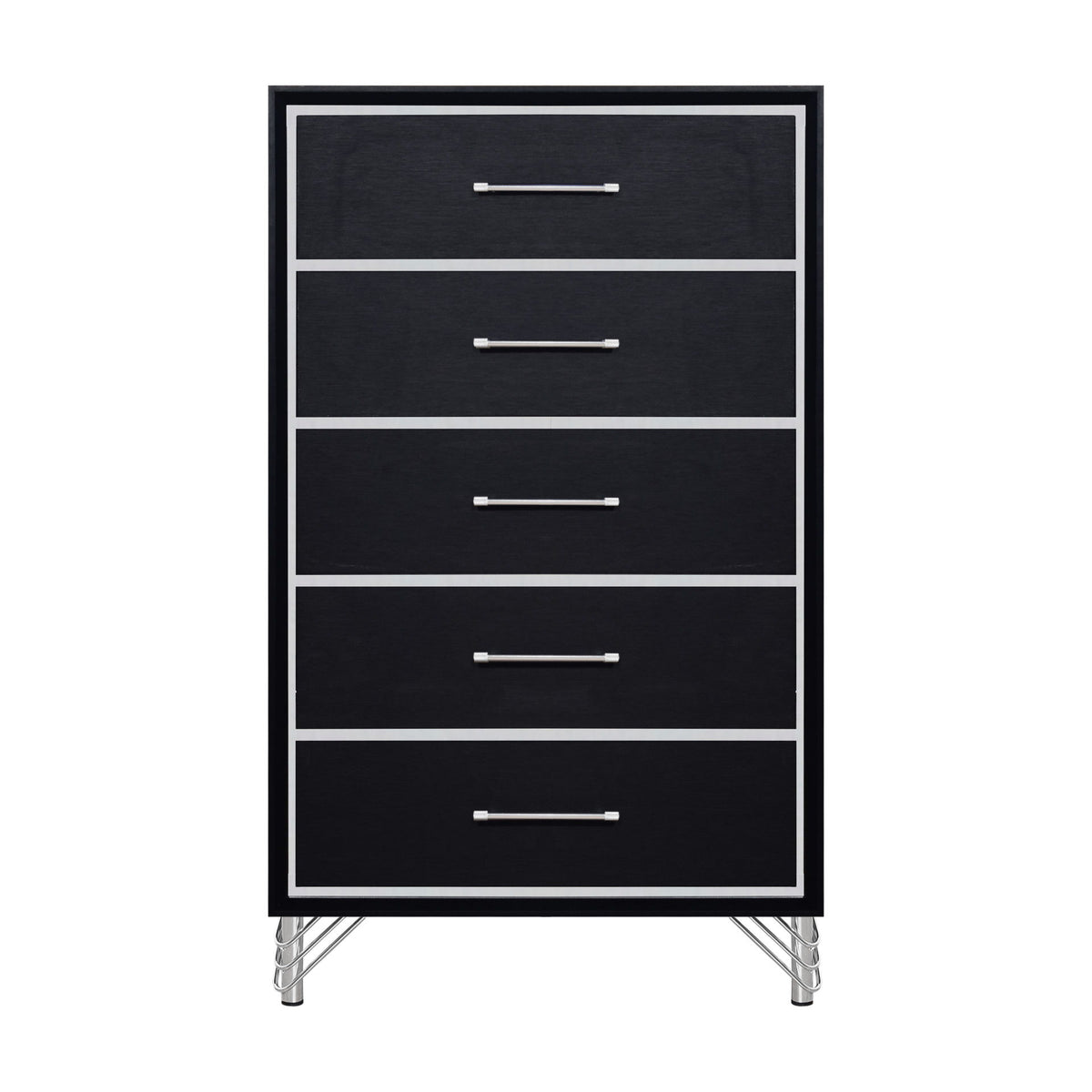 Ava - 5 Drawer Chest - Ebony