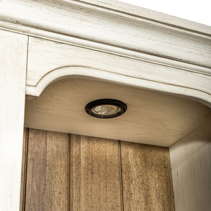 Farmhouse Reimagined - Left Pier Top - Antique White / Chestnut Tops