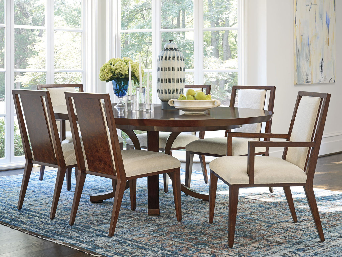 Rendezvous - Warwick Round Dining Table - Dark Brown