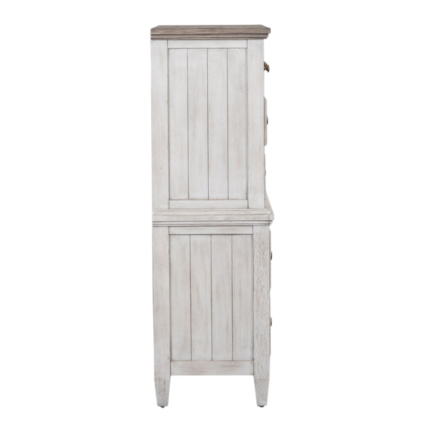 Heartland - 5 Drawer Chest - Antique White / Tobacco Tops