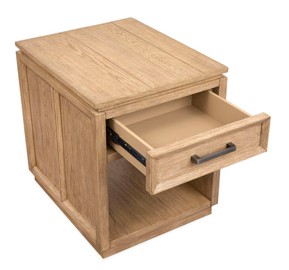Burnham - Rectangular End Table - Sable Dusk