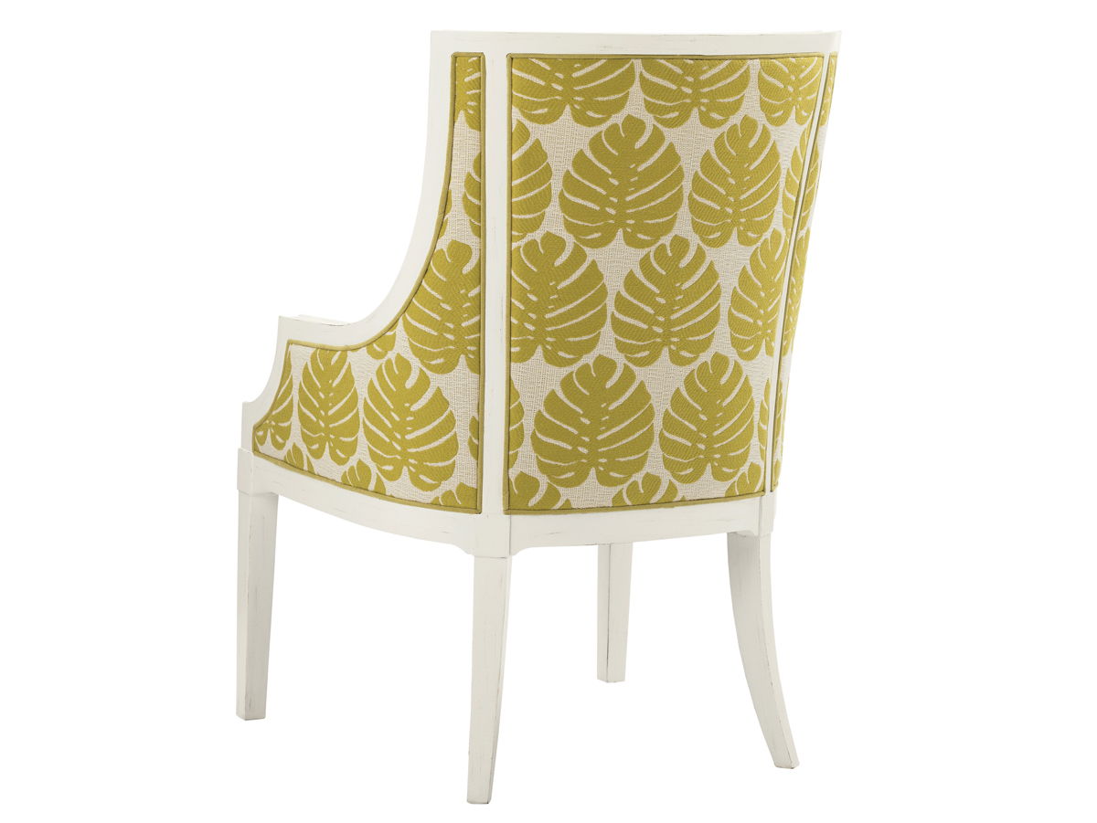 Ivory Key - Aqua Bay Chair - Gold / White
