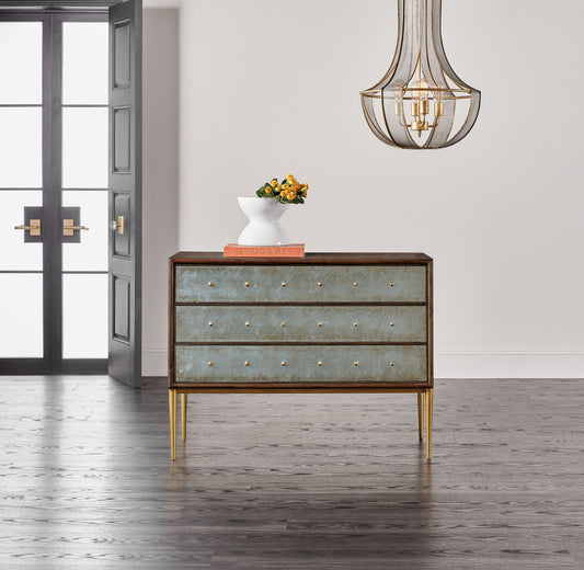 Melange - Estrella 3-Drawer Chest - Dark Brown