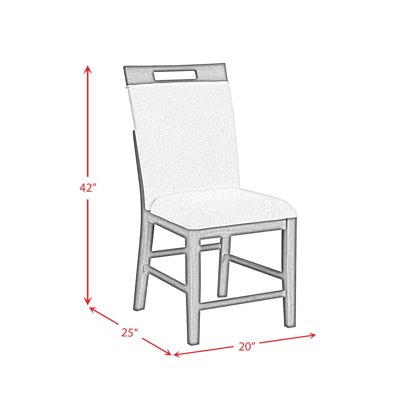 Transcend - Counter Side Chair (Set of 2) - Charcoal