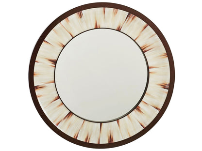 Park City - Academy Round Mirror - Beige