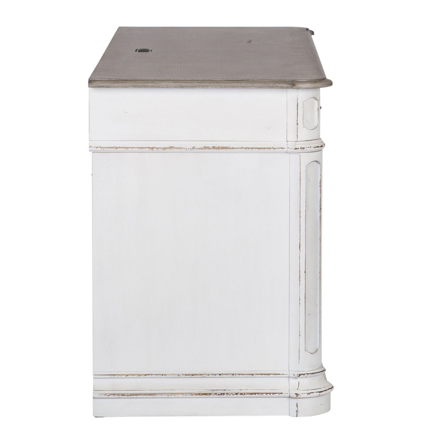 Magnolia Manor - Jr Executive Credenza Base - Antique White