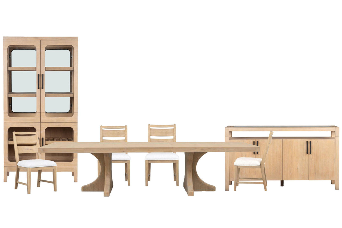Somerset - Extendable Trestle Dining Table Set