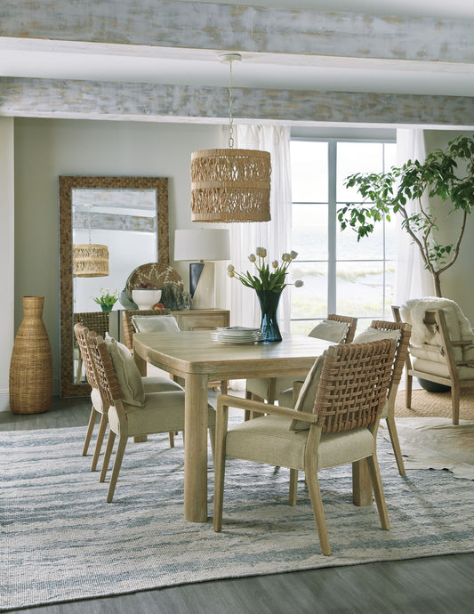 Surfrider - Woven Back Side Chair (Set of 2) - Beige / Light Brown