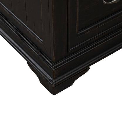 Meritage - Jr Executive Desk - Aged Charcoal