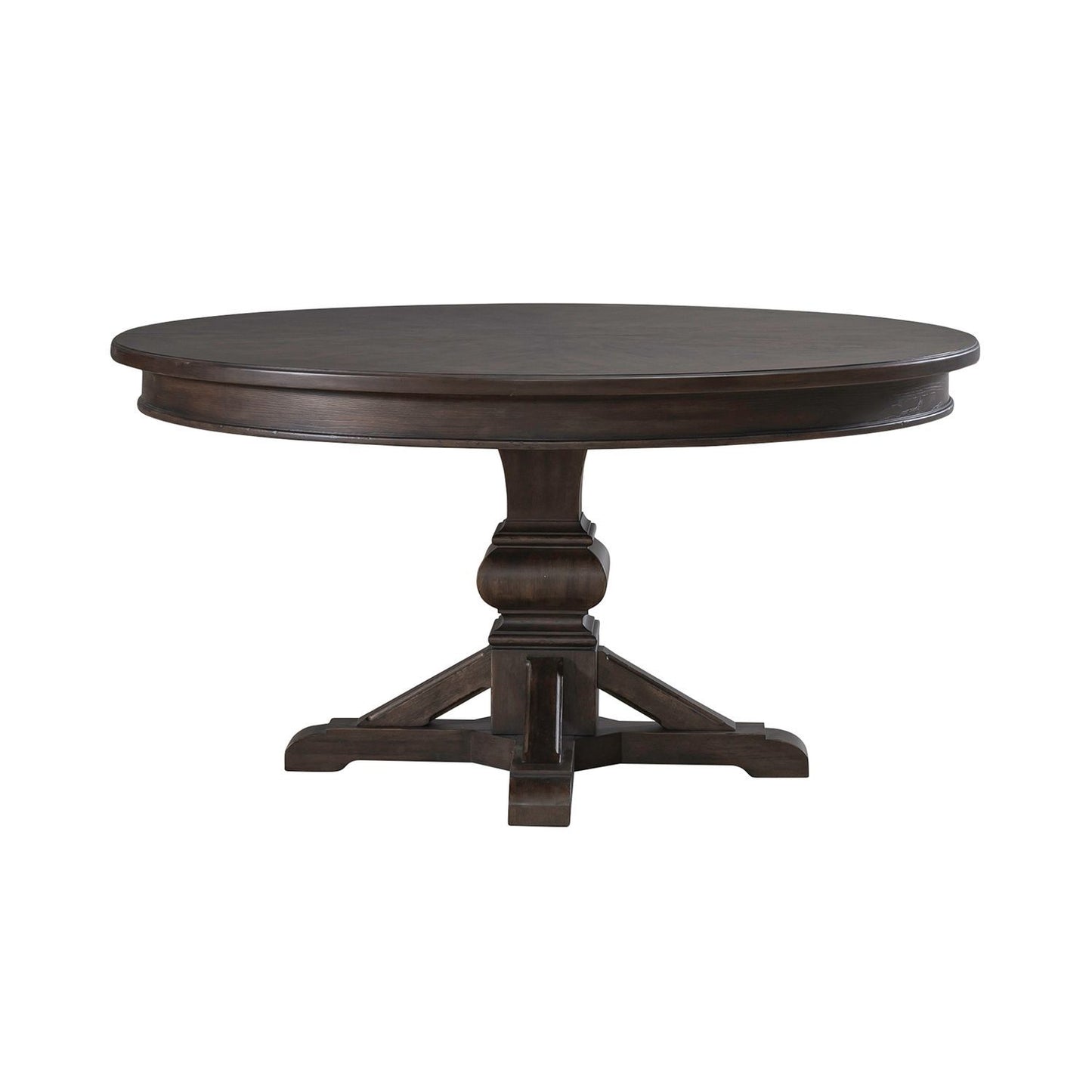 Paradise Valley - Round Pedestal Table Base - Saddle Brown