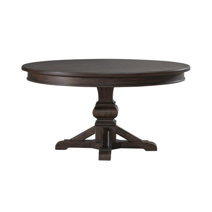 Paradise Valley - Round Pedestal Table Base - Saddle Brown