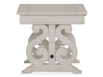 Bronwyn - Rectangular End Table - Alabaster