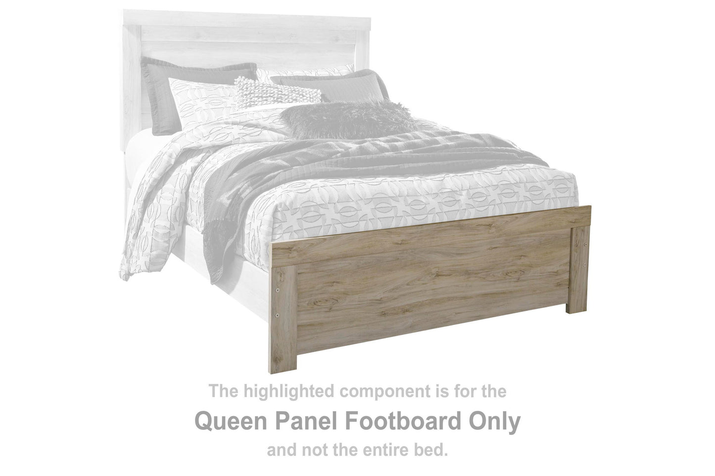 Bellaby - Queen Panel Footboard - Whitewash