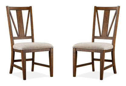 Bay Creek - Dining Side Chair With Upholstered Seat (Set of 2) - Toasted Nutmeg