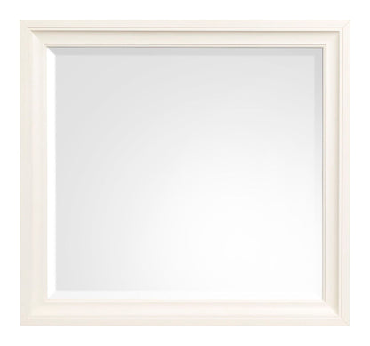 Kingston - Landscape Mirror - Whisper White And Cerused Nutmeg