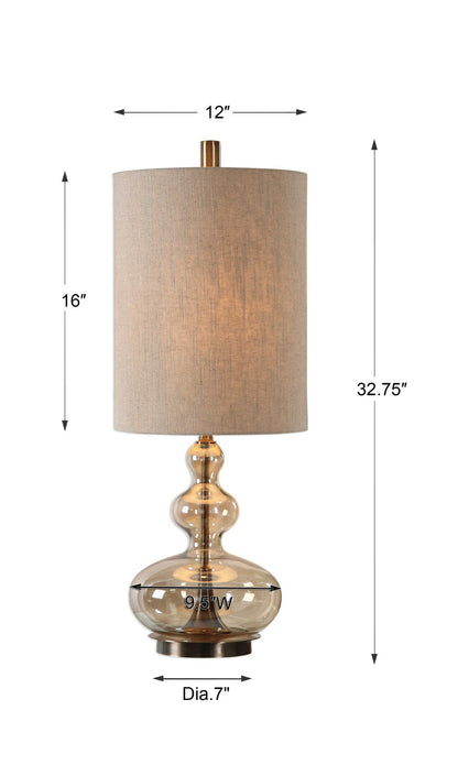 Formoso - Glass Table Lamp - Amber