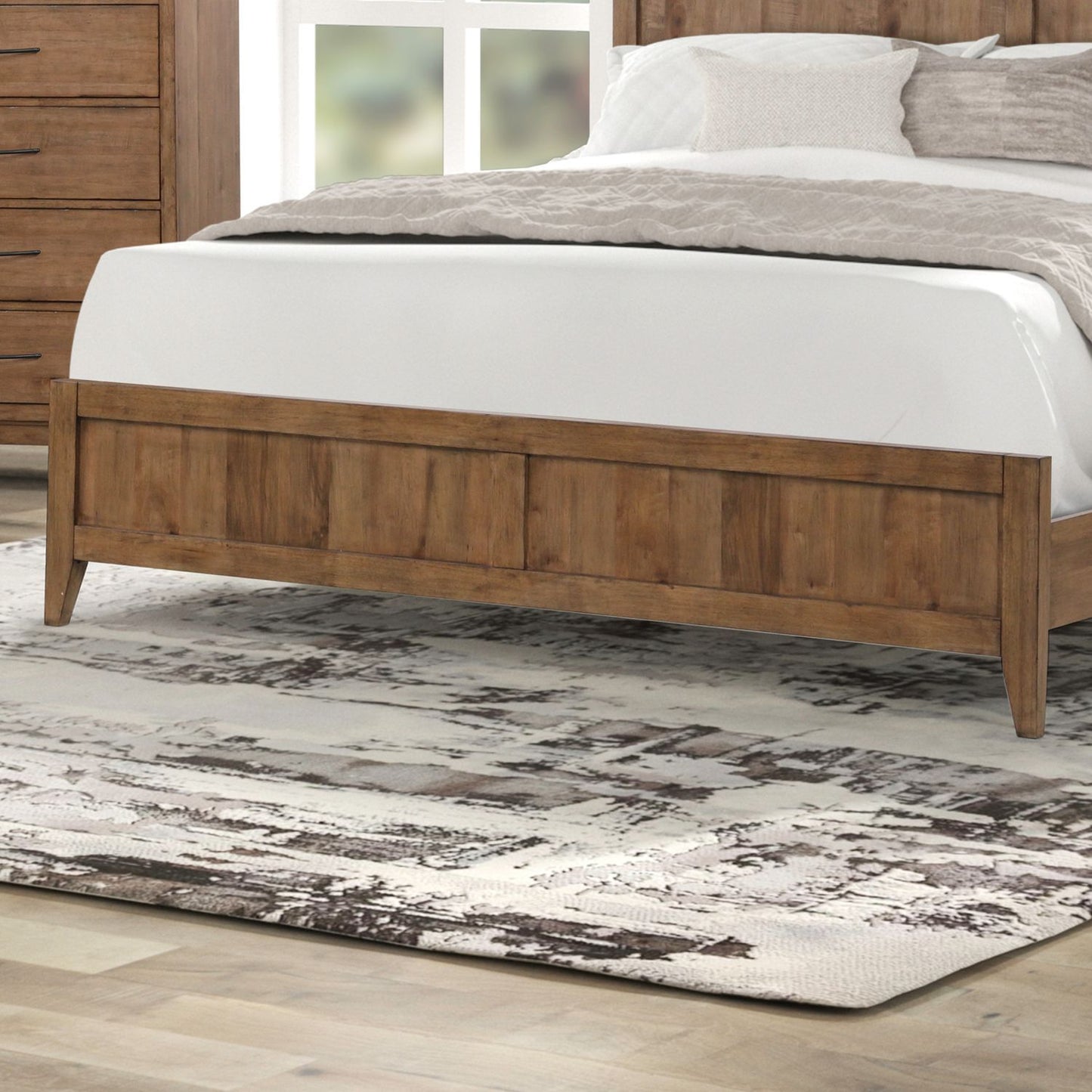 Shaker Lakes - Queen Panel Footboard - Harvest Brown