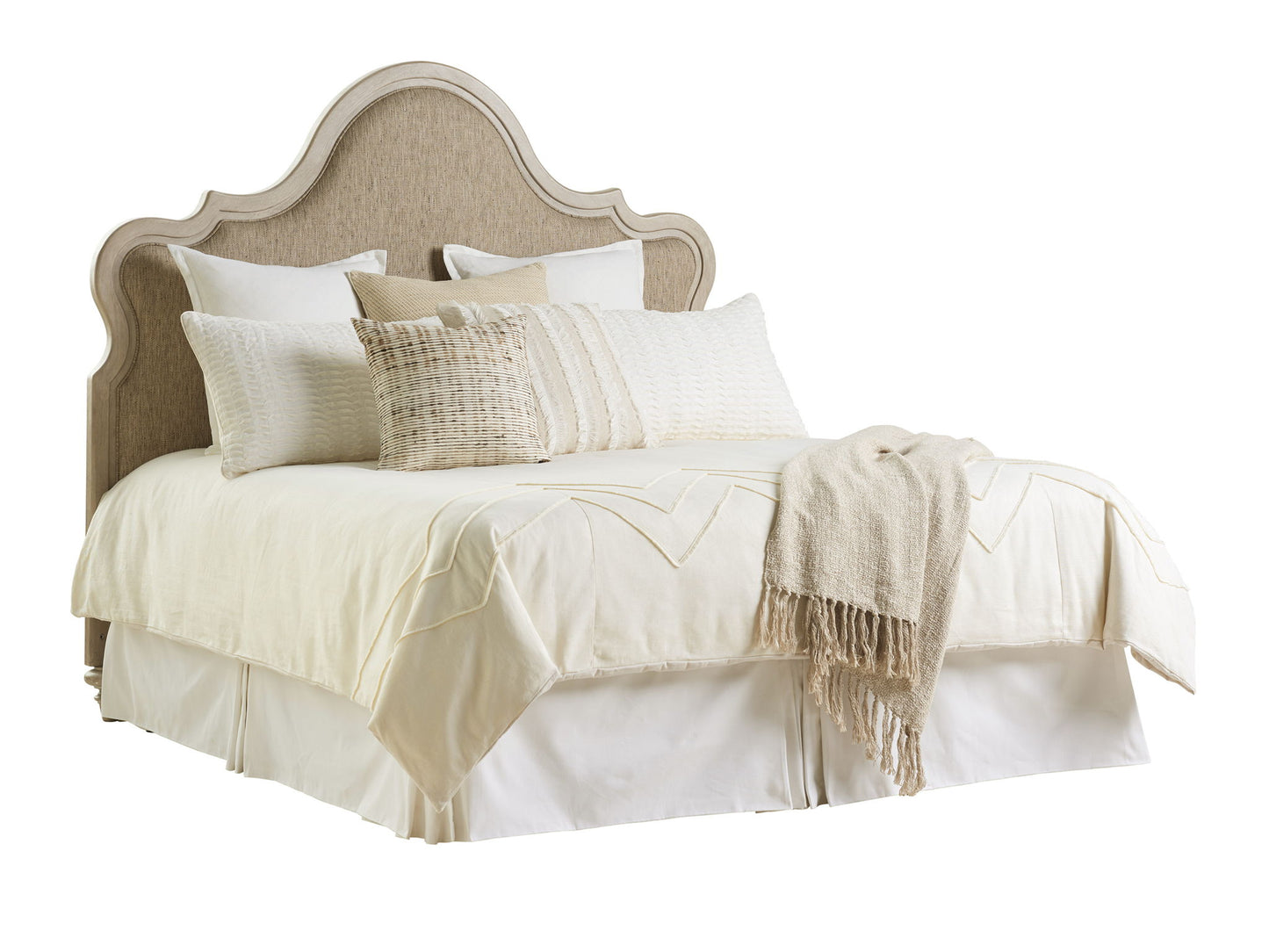 Malibu - Zuma Upholstered Headboard 5/0 Queen - Beige