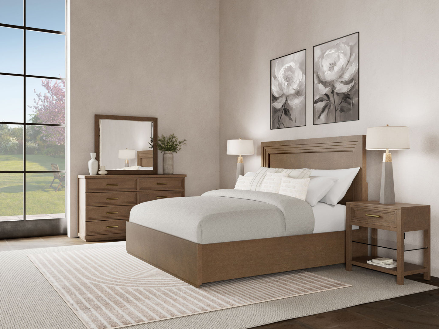 Cascade - Queen Panel Footboard - Casual Mink