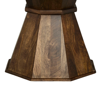 Portico - Round Dining Table Base - Warm Brown