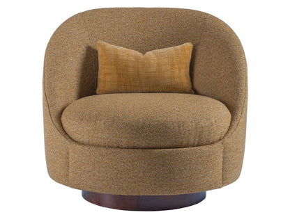 Artistica Upholstery - Genevieve Swivel Fabric Chair - White