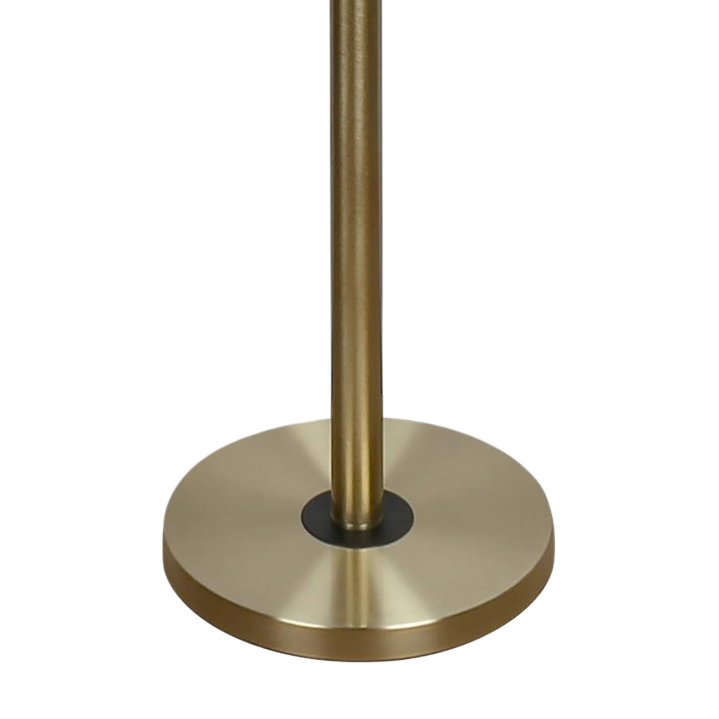 "Glass Orbs" Metal Floor Lamp - Matte Black / Soft Gold / Clear