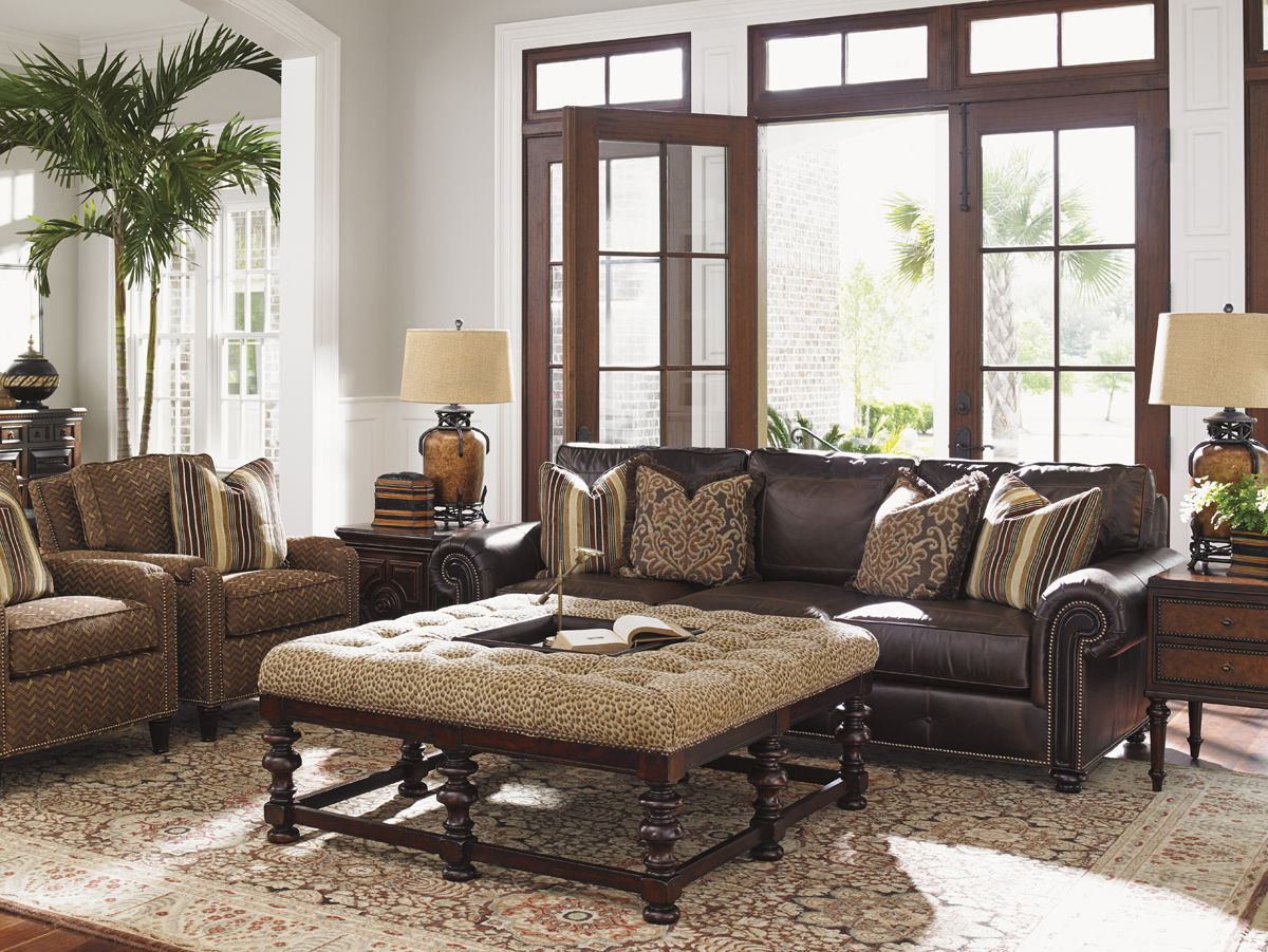 Tommy Bahama Upholstery - Heather Cocktail Ottoman