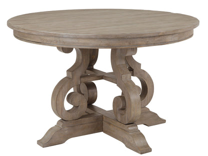 Tinley Park - 48" Round Dining Table Base - Dove Tail Gray