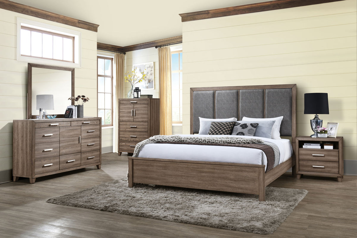 Harrisburg - Western King Panel Side Rails - Walnut