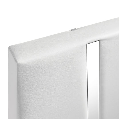 Europa - 6/0 Western King Headboard, Footboard & Slats - White