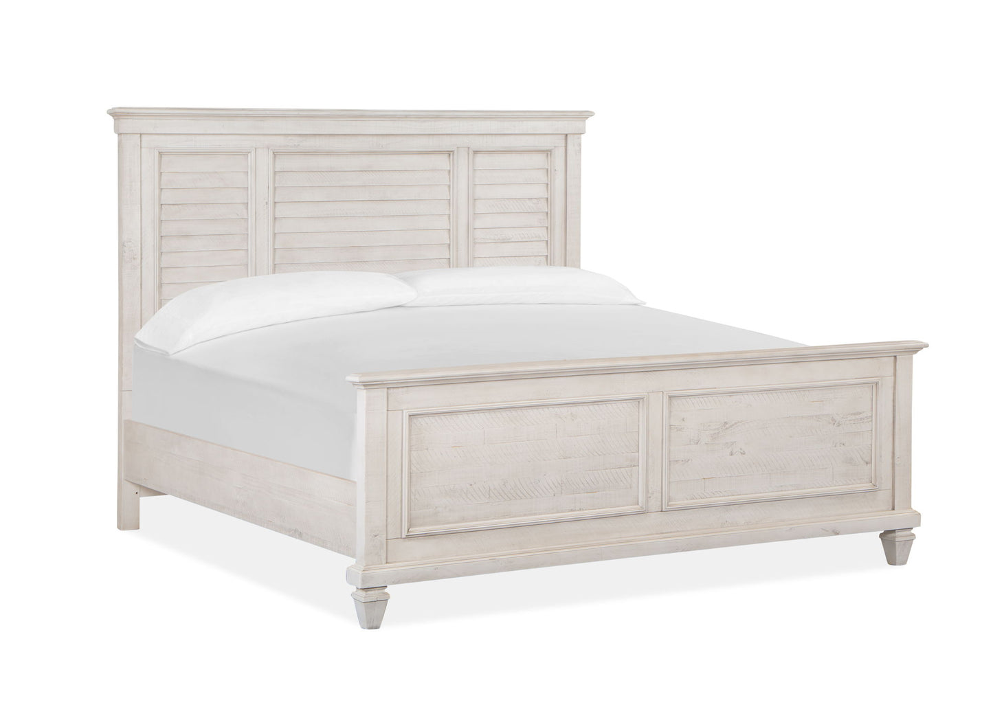 Newport - California King Shutter Panel Rails - Alabaster
