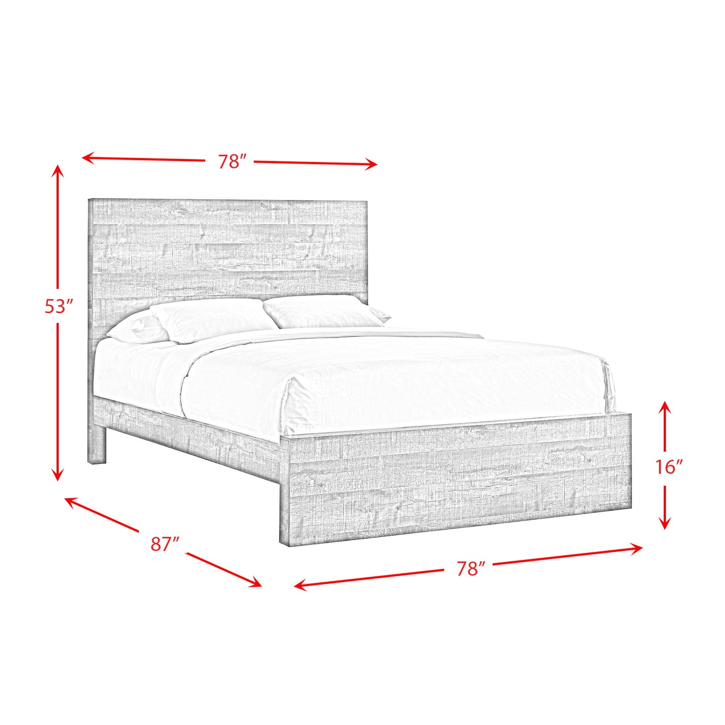 Bailey - Drift King Panel Bed - Walnut