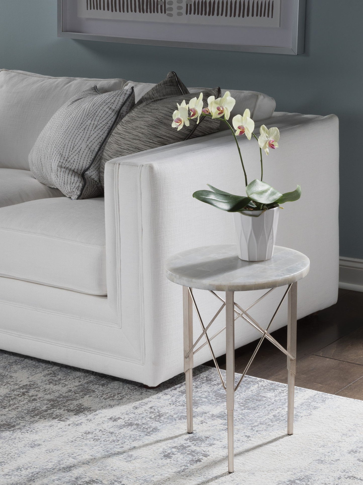 Signature Designs - Bernard Round Spot Table - Beige