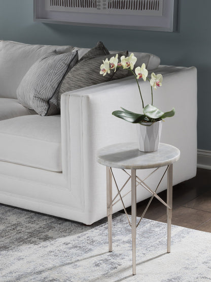 Signature Designs - Bernard Round Spot Table - Beige