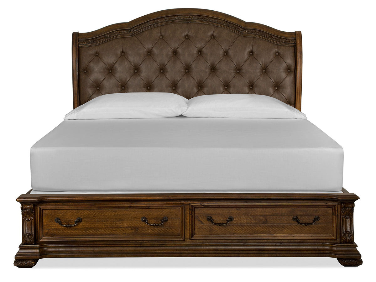 Durango - Upholstered Sleigh Storage Bed