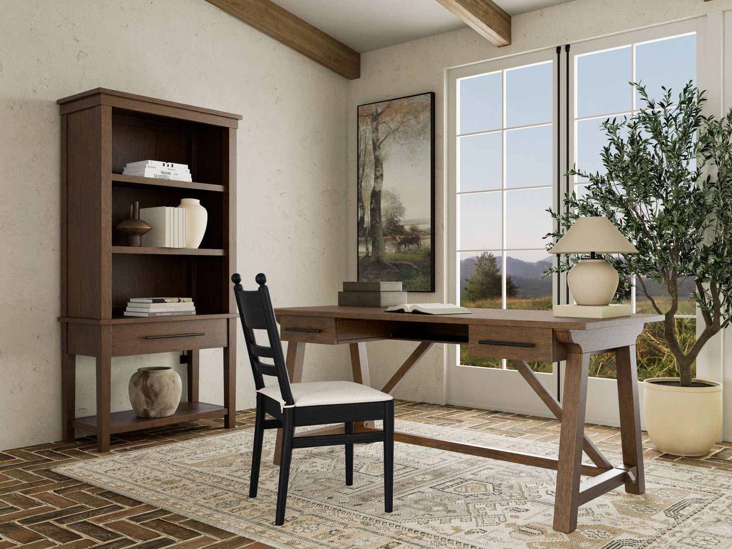 Calhoun - Writing Desk - Whiskey Oak