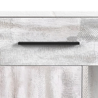 Rogen Rustic - Bar Table With Ice Tray, USB And Power - Rustic White