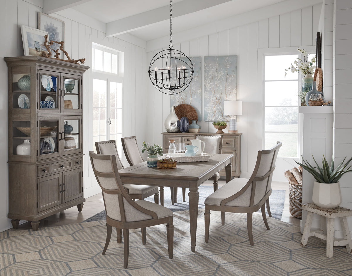 Lancaster - 3 Piece Extendable Rectangular Dining Table Set