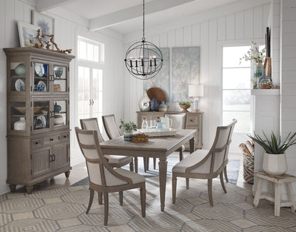 Lancaster - 3 Piece Extendable Rectangular Dining Table Set