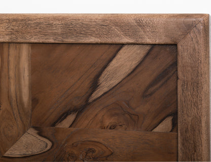 Praga - Eastern King Headboard - Almond / Barrel Brown